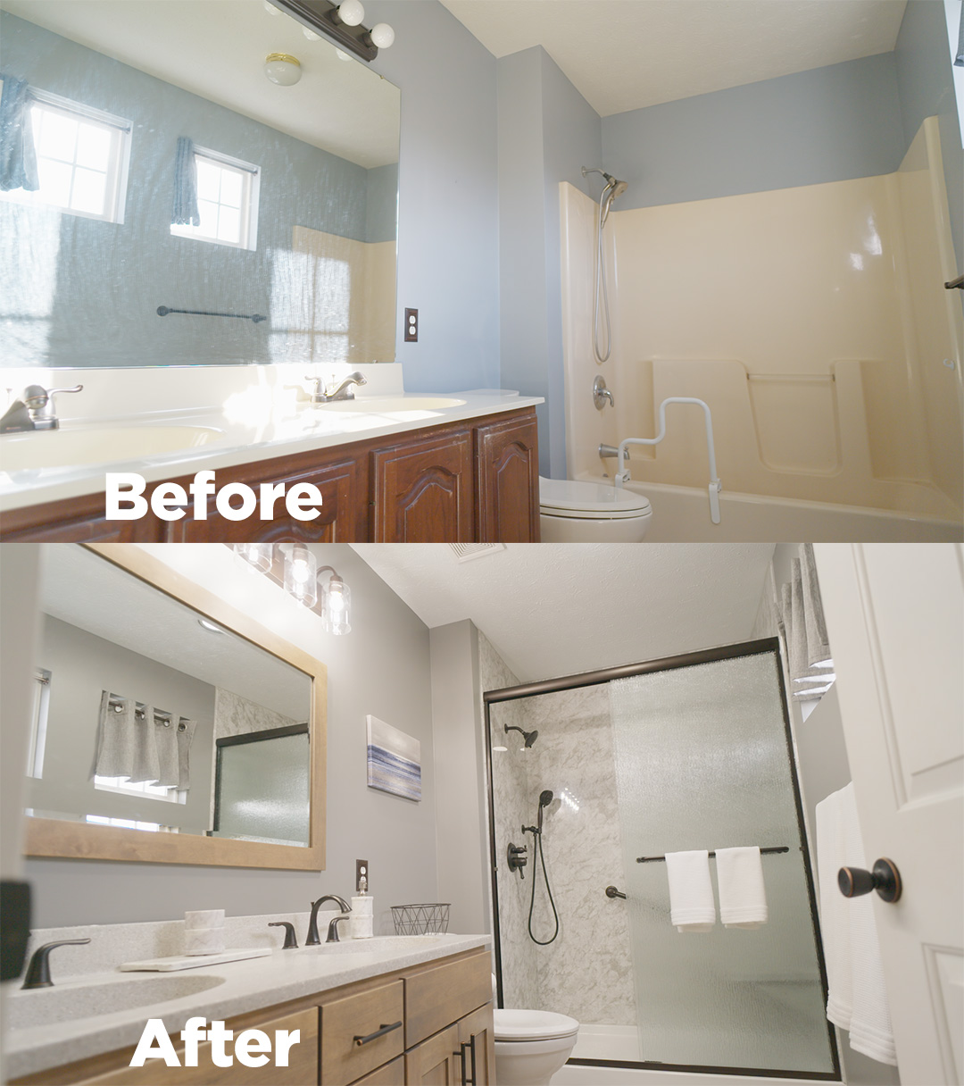 Bath Pro bathroom remodel before and after transformation