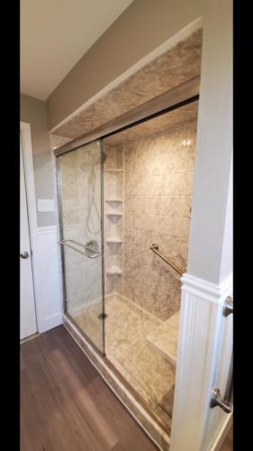 Tub to Shower Conversion Arctic Ice